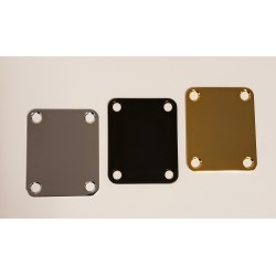 Neck Plate, 4 Hole, for Guitar or Bass
