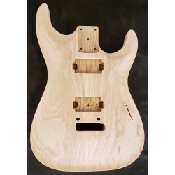 Swamp Ash Chambered Dinky Strat Carved top Body